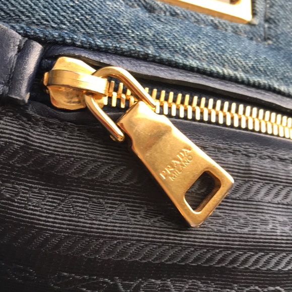 Authentic Prada Denim Tote Bag - Picture 10 of 16
